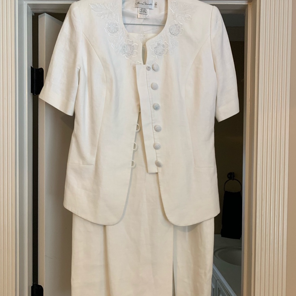 White Dress suit with skirt